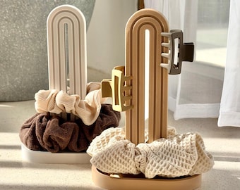 Scrunchie Holder – Hair Ties Organizer, Minimalist Vanity Stand for Hair Accessories and Jewelry