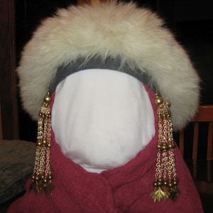 Slavic / Rus Temple Jewelry Set, Brass Ryasny Set, eight chains