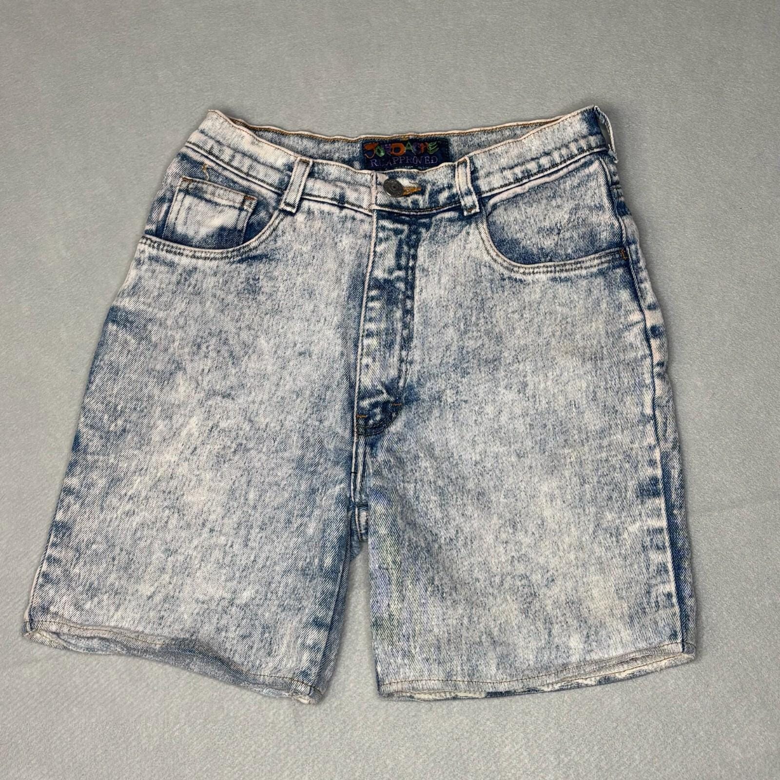 Acid Wash Denim Shorts - Etsy