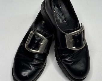 Vintage American Line Monk Strap Buckle Shoes Size 38