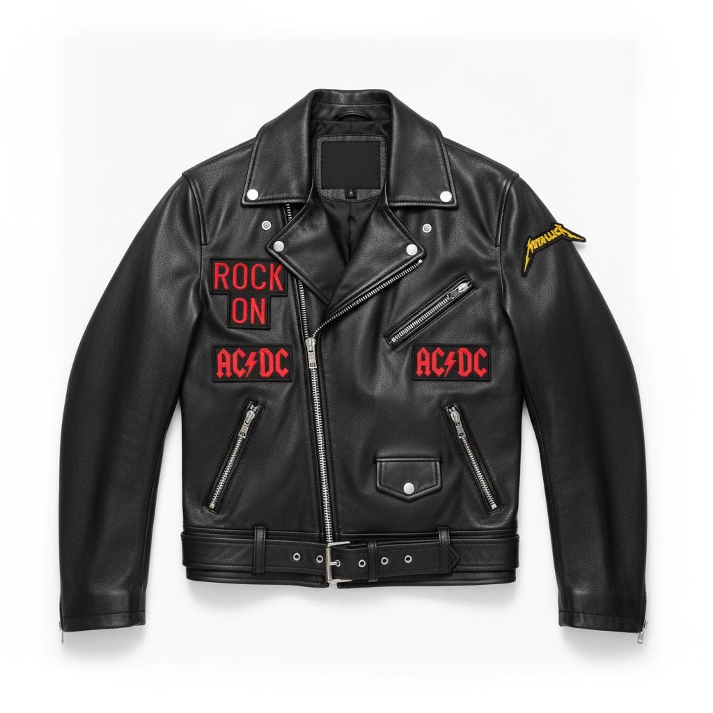 Acdc Leather Jacket - Etsy