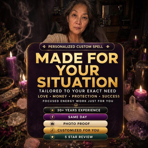 SAME DAY Strong CUSTOM Spell - Powerful Custom Same Day Spell Casting, Manifest What You Desire, Personalized Specifically For You