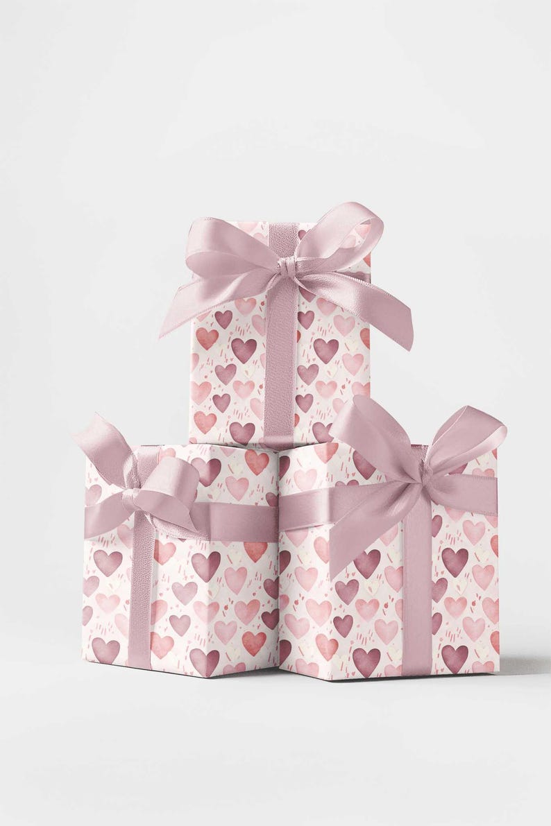 Watercolor Love - London Penny Gift Wrap