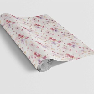 Floating Florals & Petals - London Penny Gift Wrap