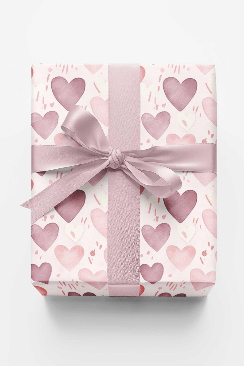 Watercolor Love - London Penny Gift Wrap