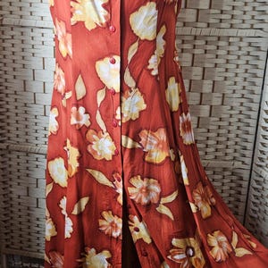 Rare Vintage 1990s Mandee Floral Maxi Dress – UK Size 8 –