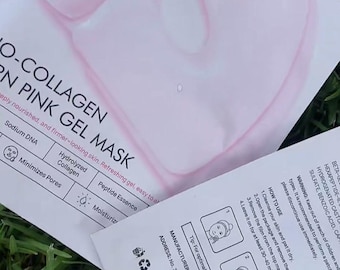 Hydro-Collagen Pink Gel Facial Mask: Hydrating, Pore-Minimizing Skincare