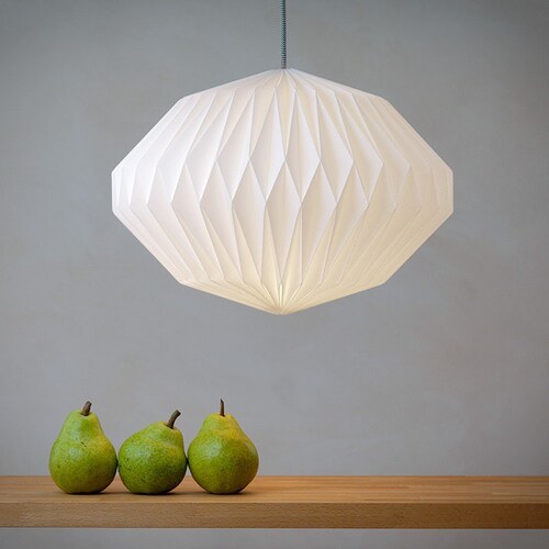 HEAVEN KNOWS  ///  CLEAR   -   origami lampshade