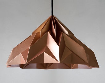 MAKE A WISH origami lampshade pendant satin-copper