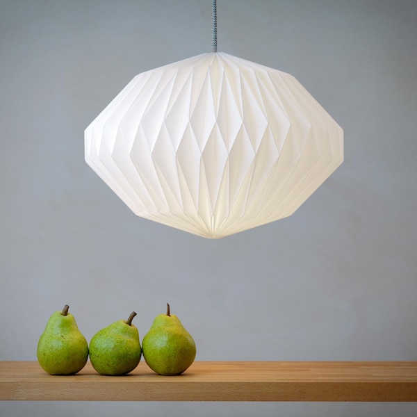 HEAVEN KNOWS  ///  CLEAR   -   origami lampshade