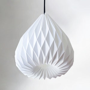 SNOWDROP Origami Paper Lampshade - Etsy