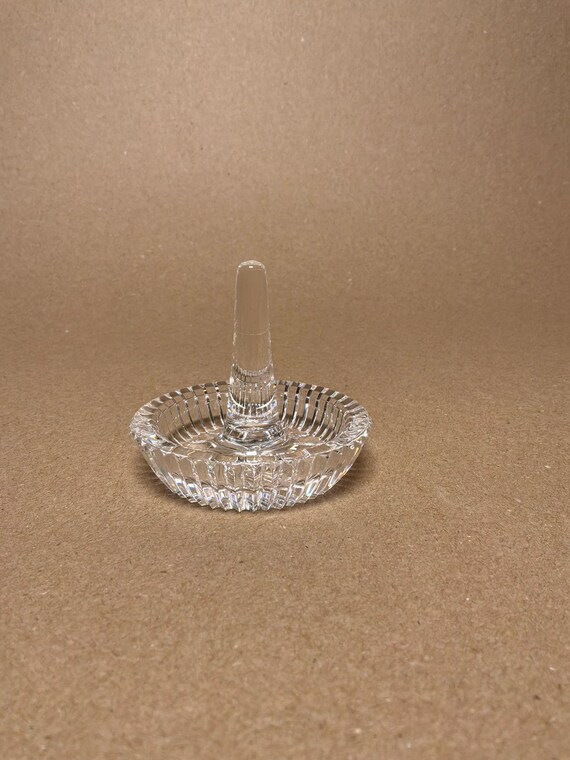 Vintage Waterford Crystal Ring Holder Dish – Cut Crystal Jewelry Organizer View 3