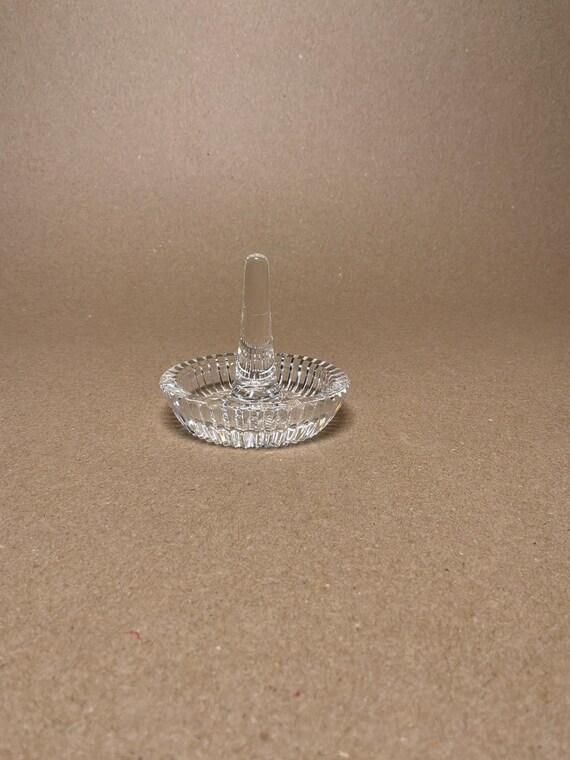 Vintage Waterford Crystal Ring Holder Dish – Cut Crystal Jewelry Organizer View 2