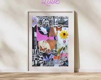 Handgemachte Collage Digital Copy und Drucke