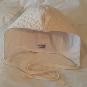 Quilted Cotton Coif, Natural S, M, L, XL Arming Cap image 4