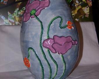 Sculpted Ceramic Vase