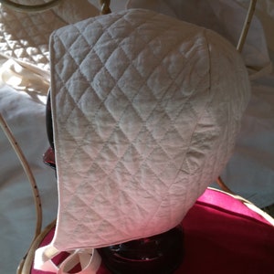 Quilted Cotton Coif, Natural S, M, L, XL Arming Cap image 6