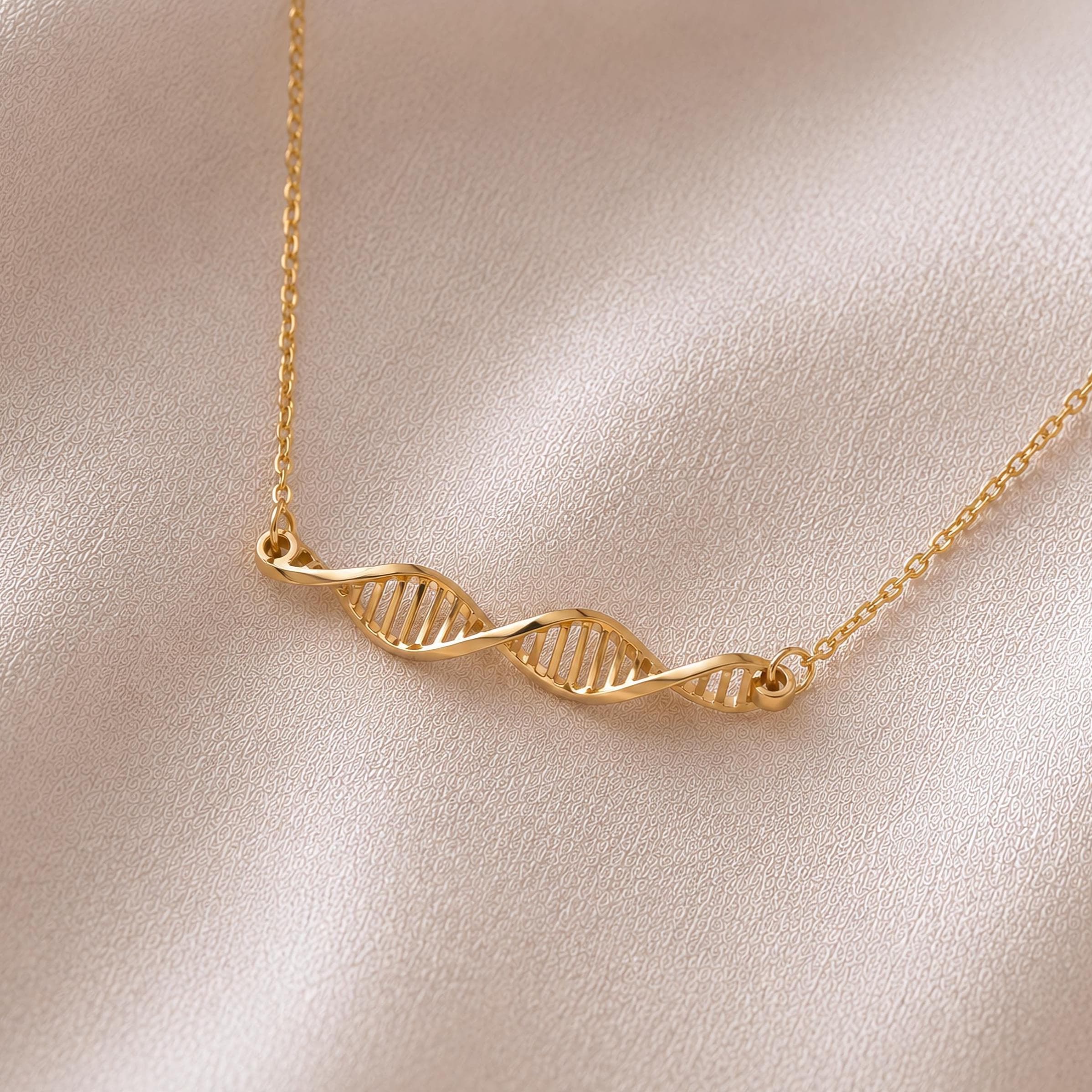Sterling Silver Dna Necklace - Etsy
