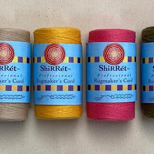 ShiRRéT™ 100% Cotton 4-ply Crochet Cord. Cord also for Weaving, Knitting Rugmaking; of strong Long-Spun Fiber zdjęcie 1