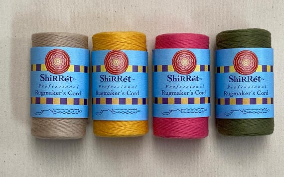 ShiRRéT™ 100% Cotton 4-ply Crochet Cord. Cord also for Weaving, Knitting Rugmaking; of strong Long-Spun Fiber