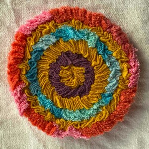 100% Cotton 4-Ply Cord is strong, for Crochet, Weaving, Knitting, Shirret, Rugmaking, Tan and Yellow and Pink, Color-fast. Crochet with string and cloth pattern for Mug Mat.