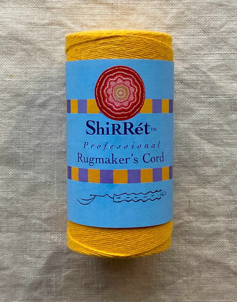 100% Cotton 4-Ply Cord is strong, for Crochet, Weaving, Knitting, Shirret, Rugmaking, Sunflower Yellow and Taxi Yellow, Color-fast.
