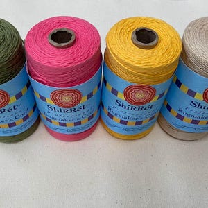 ShiRRéT™ 100% Cotton 4-ply Crochet Cord. Cord also for Weaving, Knitting Rugmaking; of strong Long-Spun Fiber zdjęcie 2