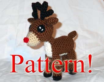 PATTERN: Crochet Amigurumi Reindeer