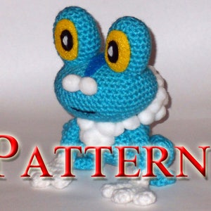 PATTERN: Froakie Crochet Plush image 1