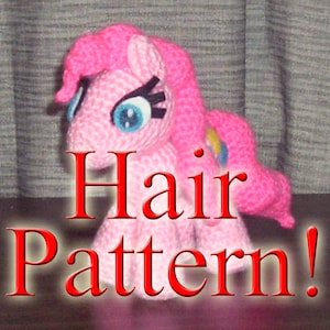 WZÓR: Szydełkowe włosy Pinkie Pie