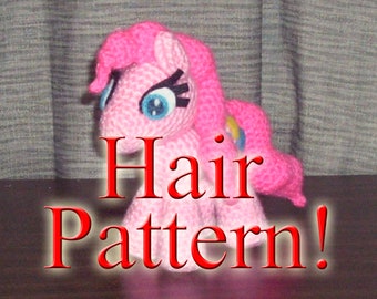 PATTERN: Crochet Pinkie Pie Hair