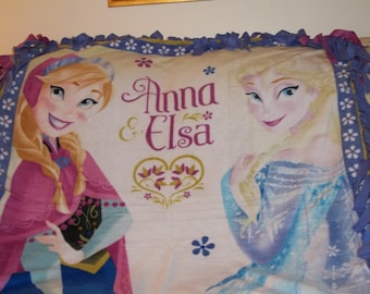 Frozen Sisters Fleece Tied Blanket