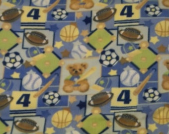 Sports Teddy Fleece Tied Blanket