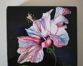 Pink hibiscus print, hibiscus painting, pink hibiscus, hibiscus, hibiscus artwork, hibiscus watercolour, hibiscus Wall art, hibiscus gift.