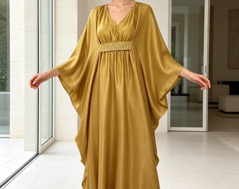 sam edelman gold dress Designer Size 6 Shiny Bardot Dresses