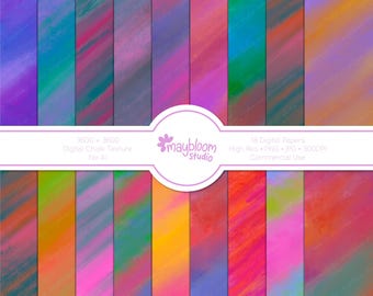 Colorful Chalk Stroke Digital Paper Pack – Abstract Artistic Backgrounds (Digital Download)