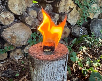 All-Natural Handmade Fire Starters, 8-Minute Burn Time, Camping Survival Gear