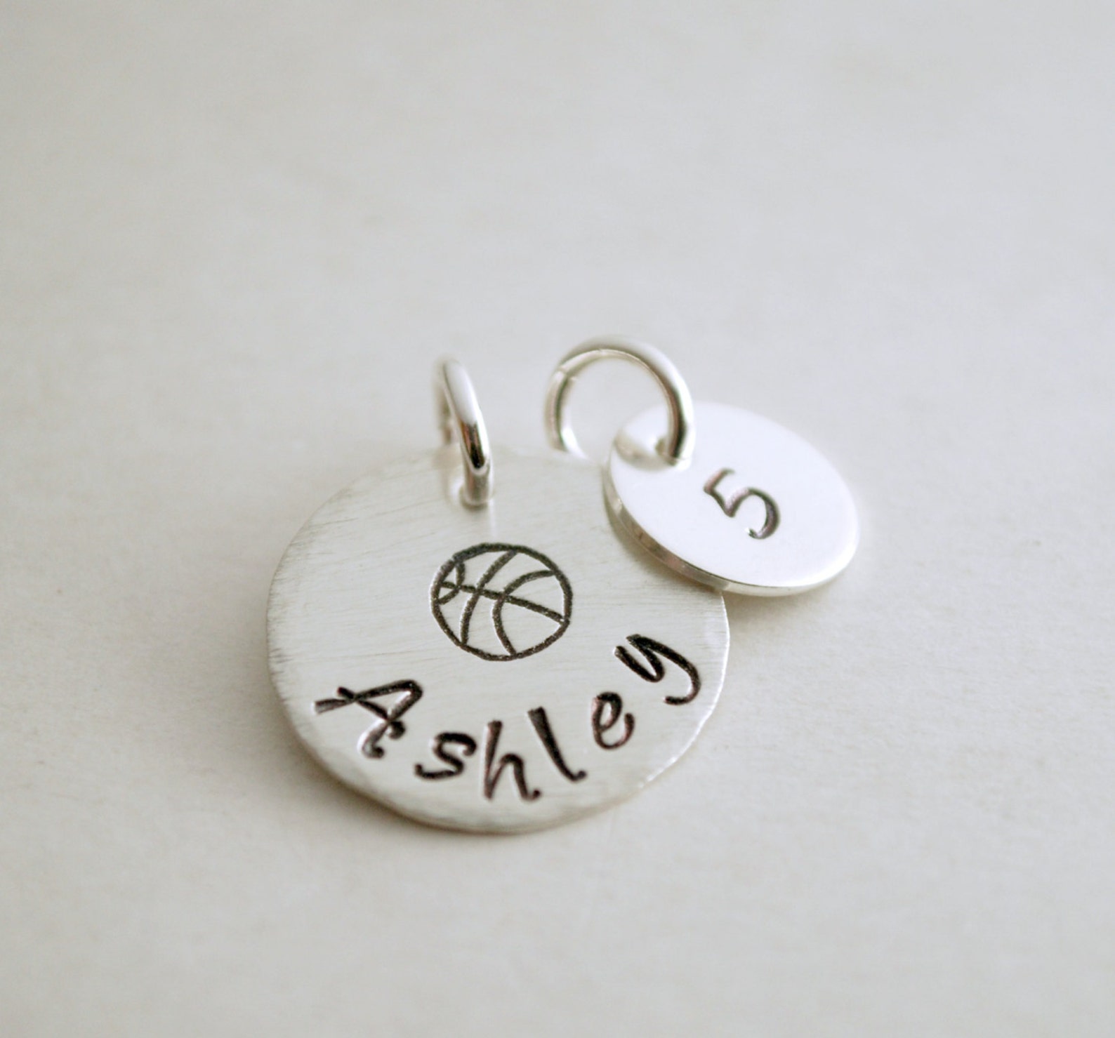 Personalized Sports Necklace Basketball Necklace With Custom Etsy