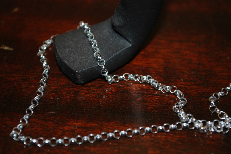Three Name Custom Hand Stamped Personalized Necklace with Three Names Sterling Silver