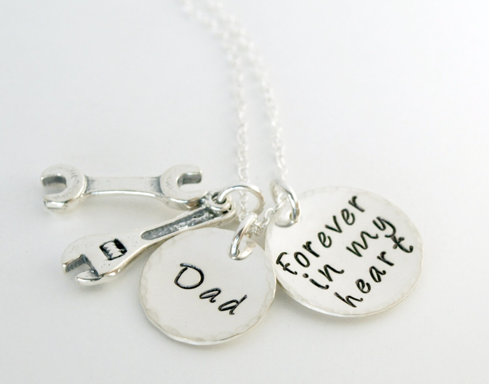 Personalized Memorial Jewelry Tribute to Dad Memorial Etsy
