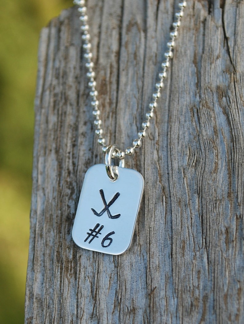 Field Hockey Necklace Personalized Team Gift Hand Stamped Etsy