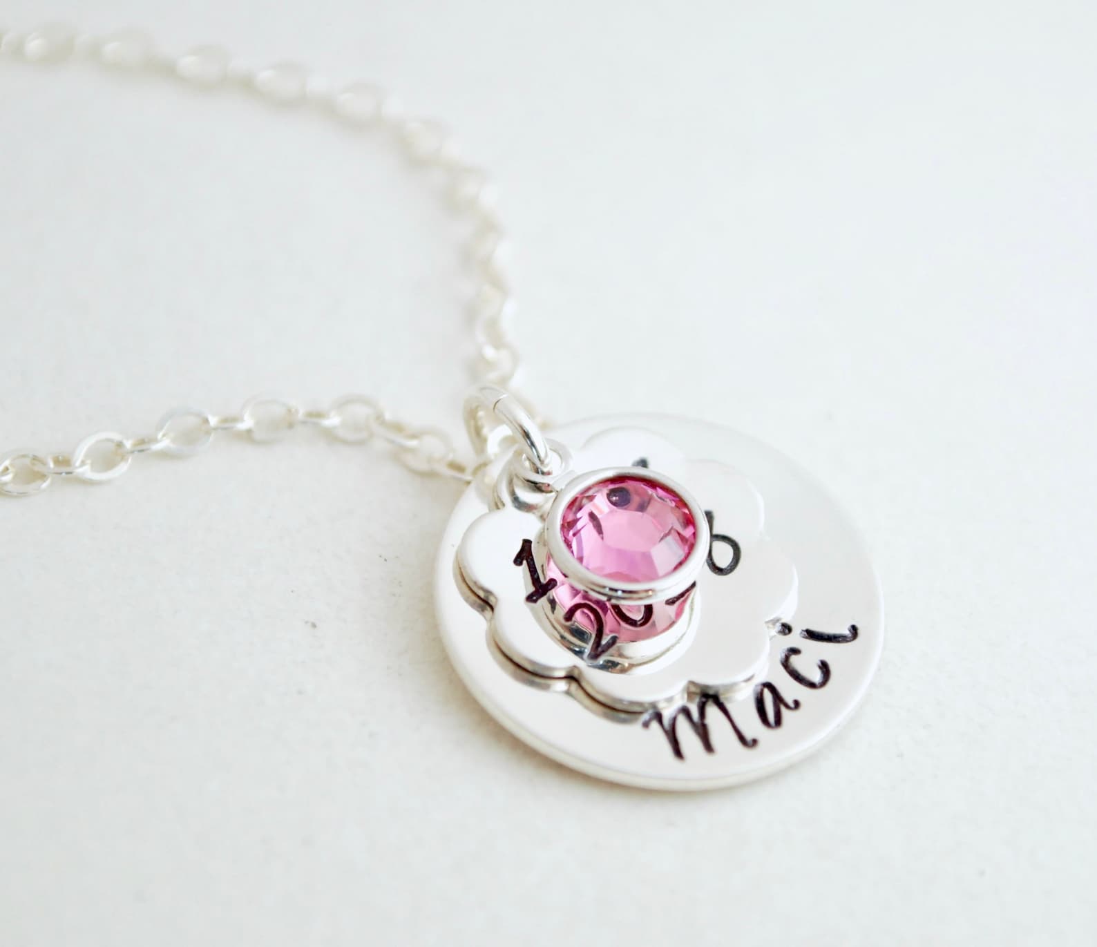 New Mom Gift Custom Personalized Baby Name Necklace First - Etsy