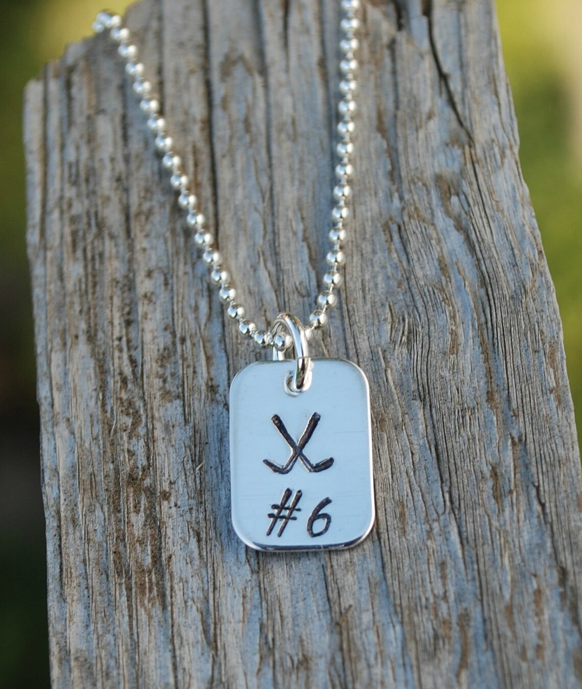 Field Hockey Necklace Personalized Team Gift Hand Stamped Etsy