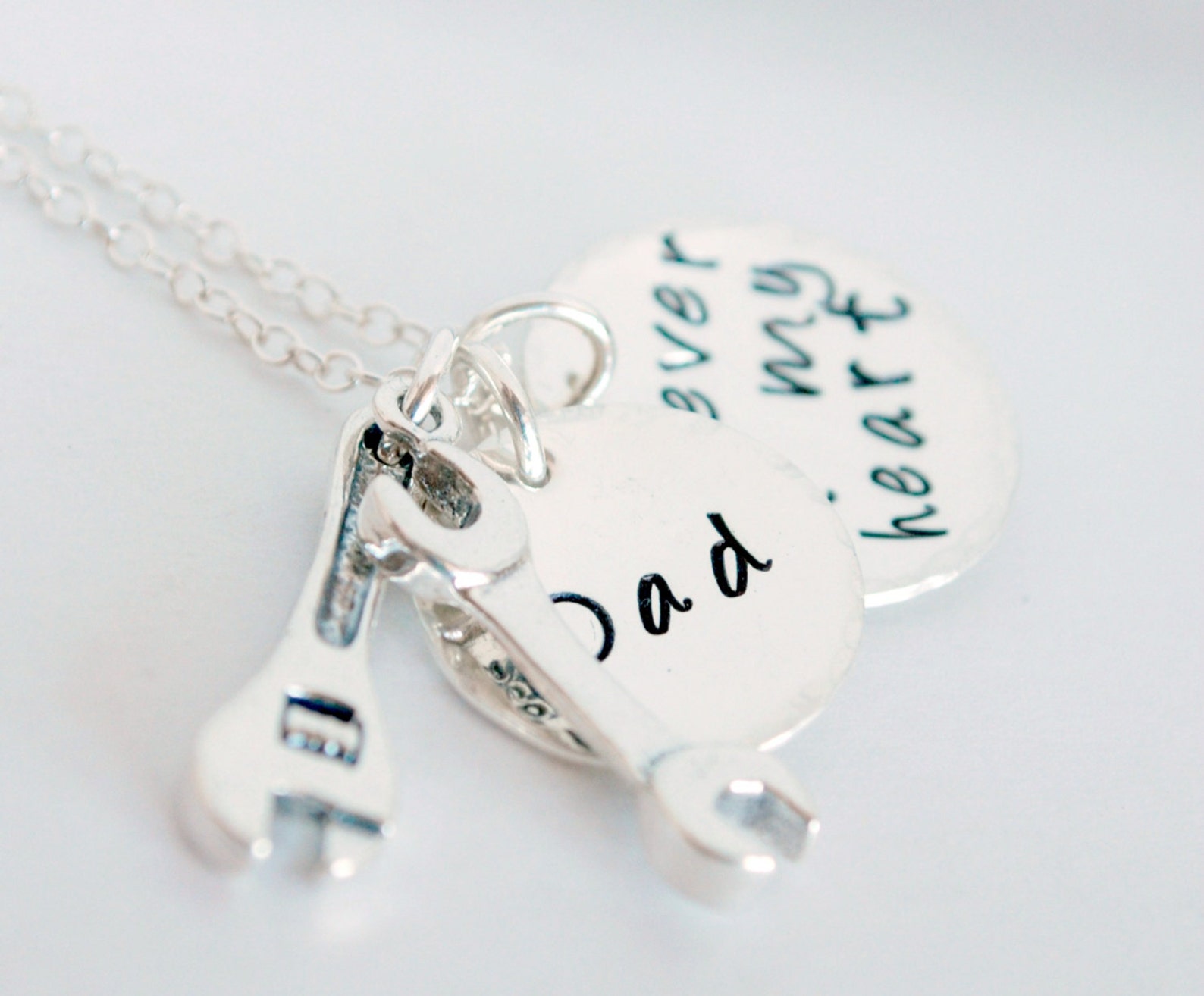 Personalized Memorial Jewelry Tribute to Dad Memorial Etsy