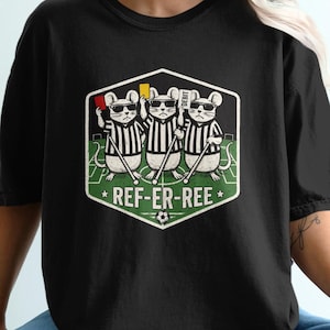 Soccer Referee Funny T Shirt | Three Blind Mice Joke