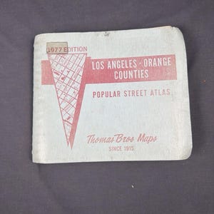 Thomas Guide Los Angeles Map - Etsy