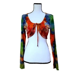 Erupted Sky Tie Dye Crop Shirt image 3