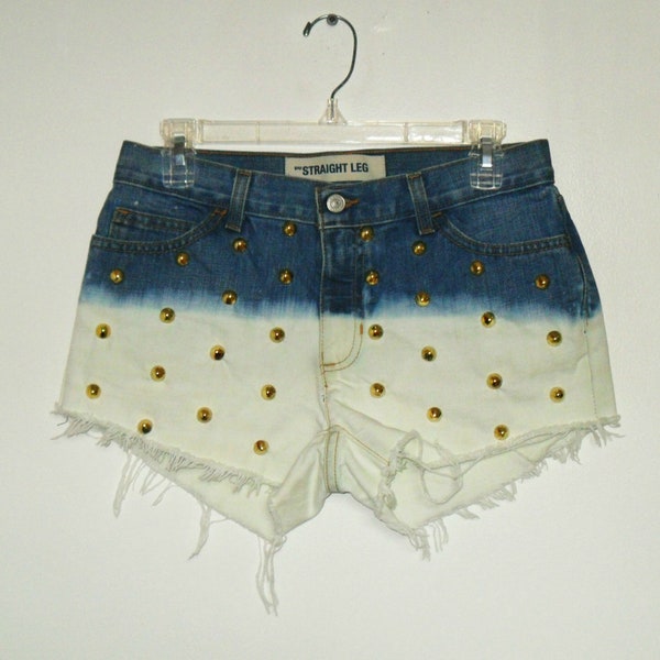 Ombre Studded Shorts GAP