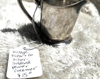 Silver-Soldered Victor S. Co. R0124 4oz Creamer Pitcher