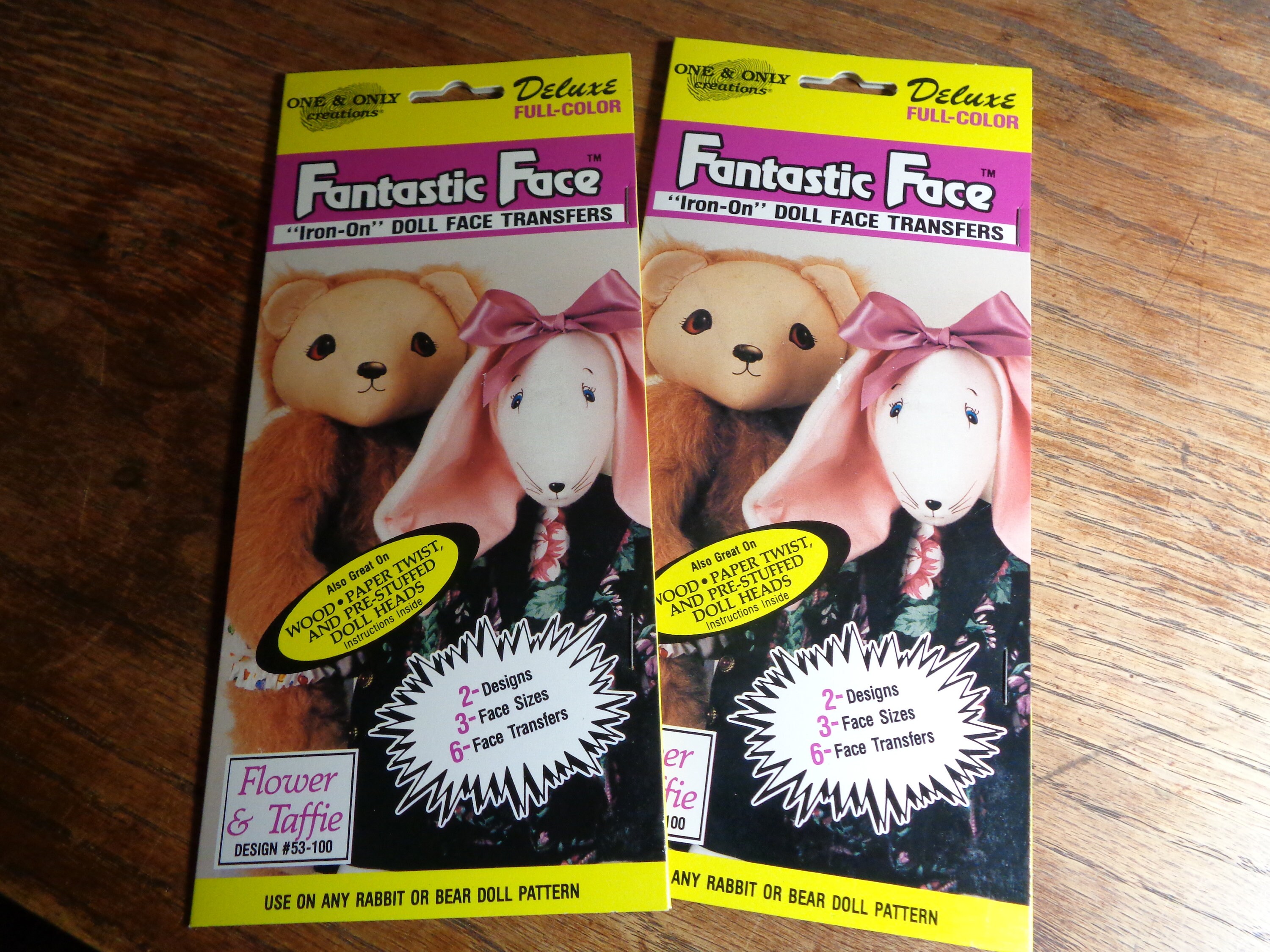 Fantastic Face Iron One Doll Face Transfers/One & Only/Doll Etsy